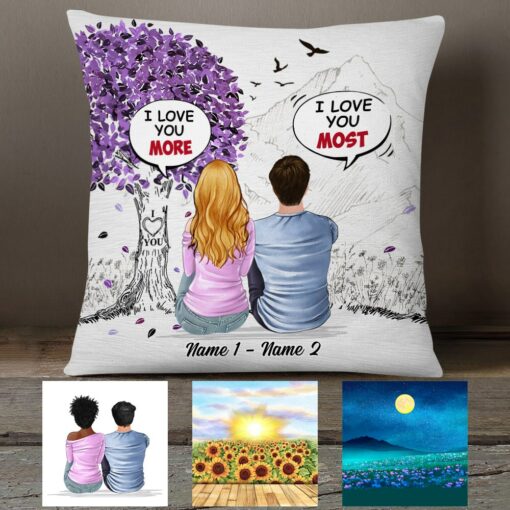 Personalized Couple Box Chat Pillow