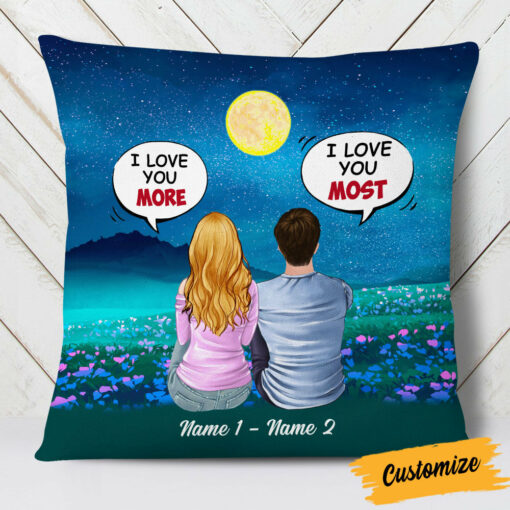 Personalized Couple Box Chat Pillow