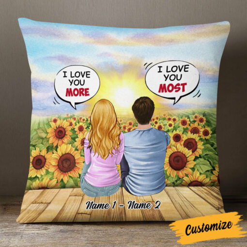 Personalized Couple Box Chat Pillow