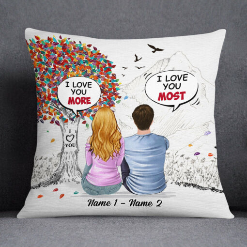 Personalized Couple Box Chat Pillow