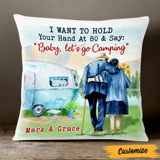 Personalized Couple Camping Pillow