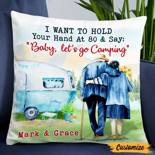 Personalized Couple Camping Pillow