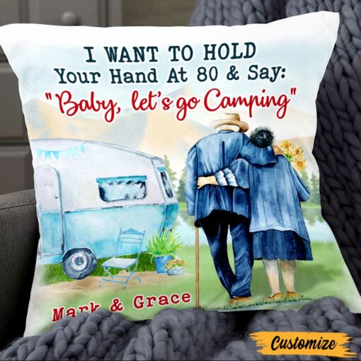 Personalized Couple Camping Pillow