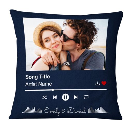 Personalized Couple Custom Music Song Pillow