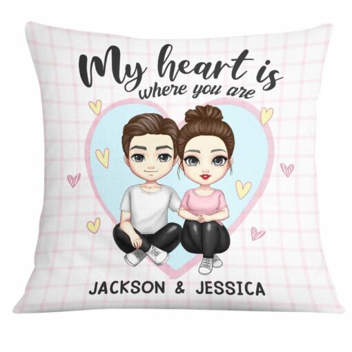 Personalized Couple Cute Pillow