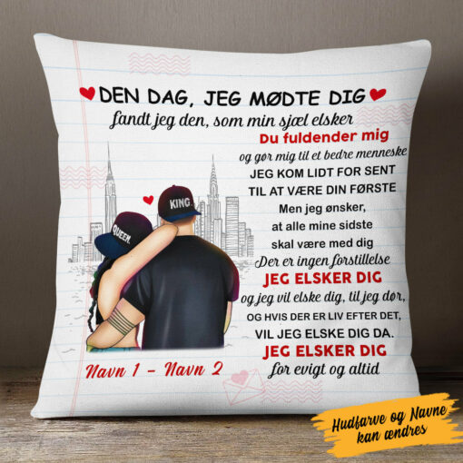 Personalized Couple Danish Par Pillow