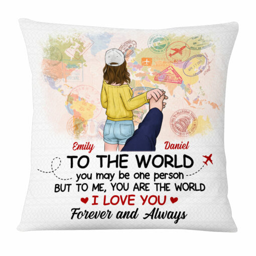 Personalized Couple Follow Me Pillow