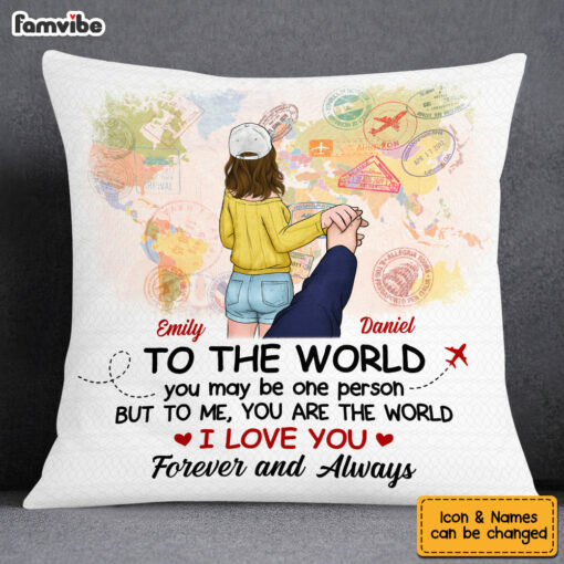 Personalized Couple Follow Me Pillow