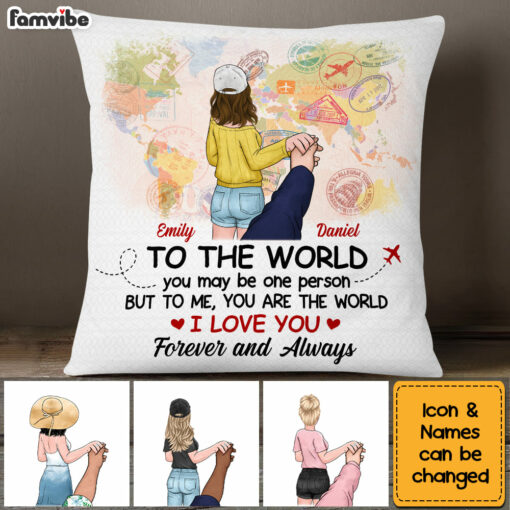 Personalized Couple Follow Me Pillow