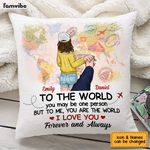 Personalized Couple Follow Me Pillow