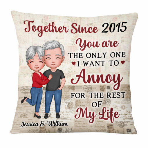 Personalized Couple For The Rest Of My Life Pillow