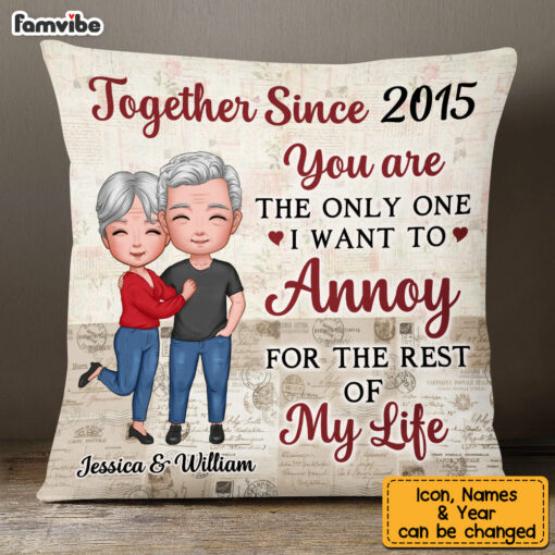 Personalized Couple For The Rest Of My Life Pillow