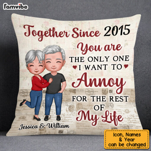 Personalized Couple For The Rest Of My Life Pillow