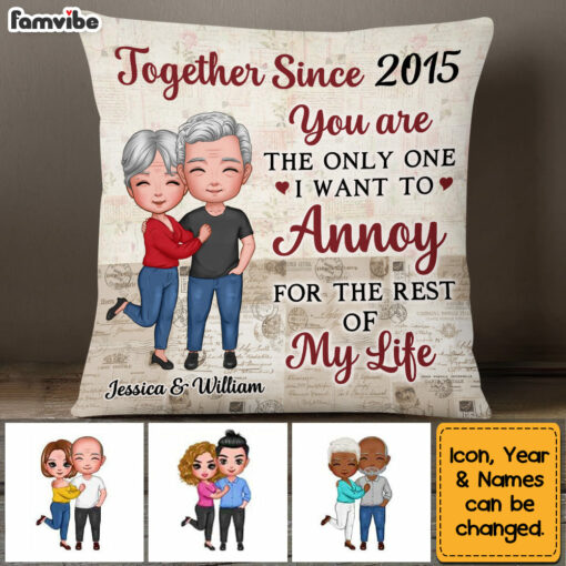 Personalized Couple For The Rest Of My Life Pillow