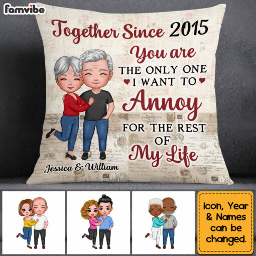 Personalized Couple For The Rest Of My Life Pillow