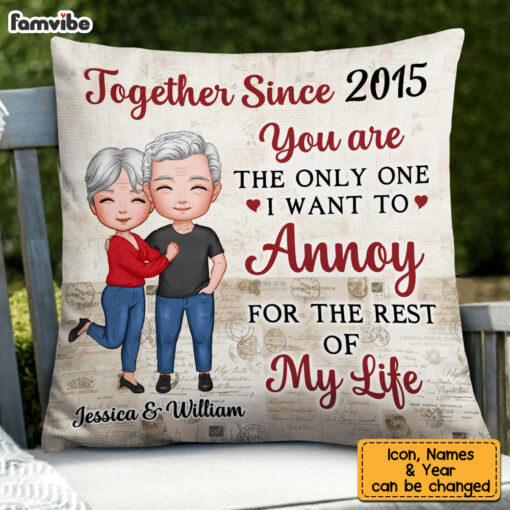 Personalized Couple For The Rest Of My Life Pillow