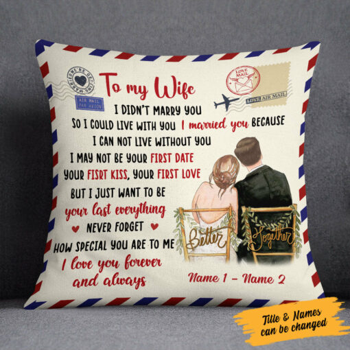 Personalized Couple Forever And Always Pillow