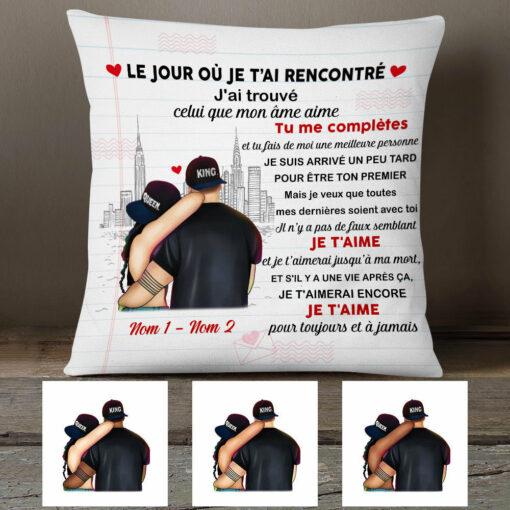 Personalized Couple French Coupler Pillow