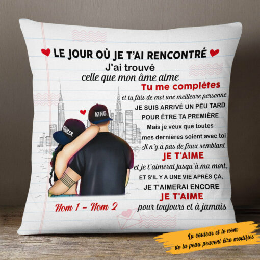 Personalized Couple French Coupler Pillow