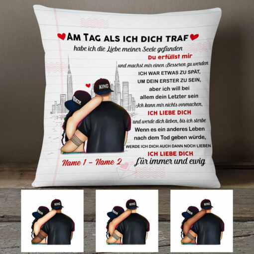 Personalized Couple German Ehepaar Pillow