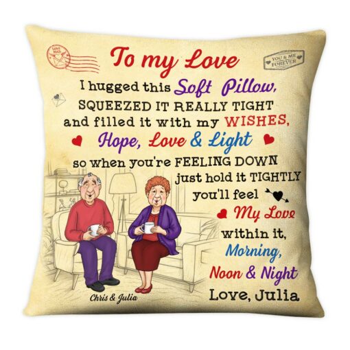 Personalized Couple Gift Hugged This Soft Pillow