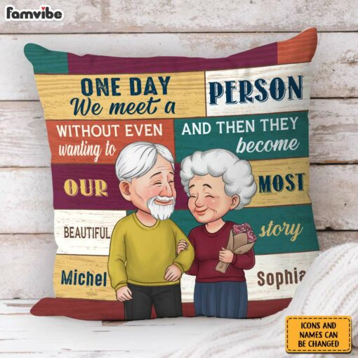 Personalized Couple Gift Our Beautiful Story Pillow