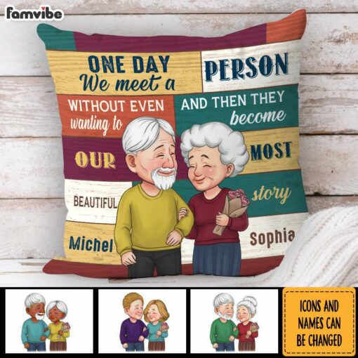 Personalized Couple Gift Our Beautiful Story Pillow