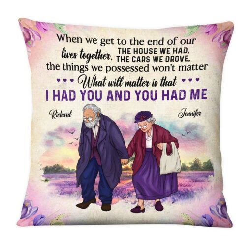 Personalized Couple Gift The End Of Our Lives Together Pillow