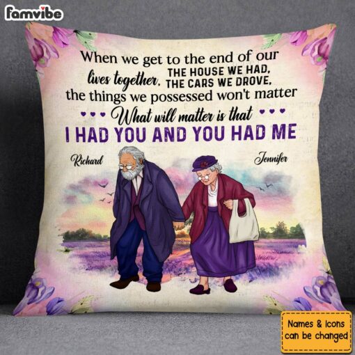 Personalized Couple Gift The End Of Our Lives Together Pillow