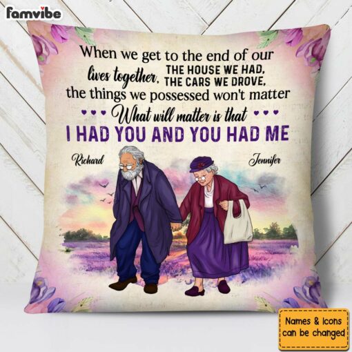 Personalized Couple Gift The End Of Our Lives Together Pillow