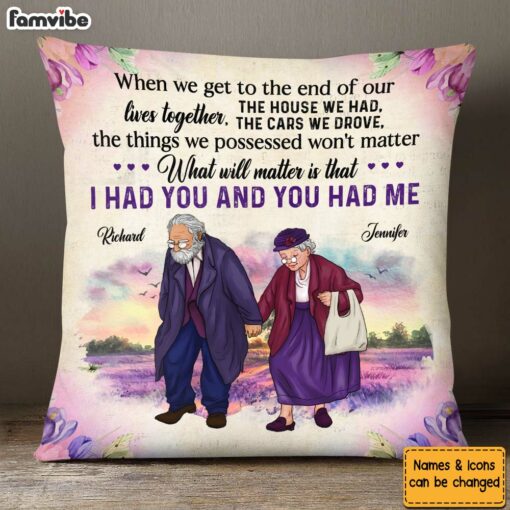 Personalized Couple Gift The End Of Our Lives Together Pillow