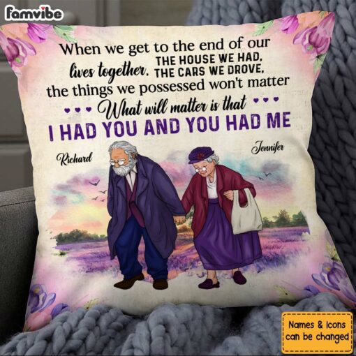 Personalized Couple Gift The End Of Our Lives Together Pillow