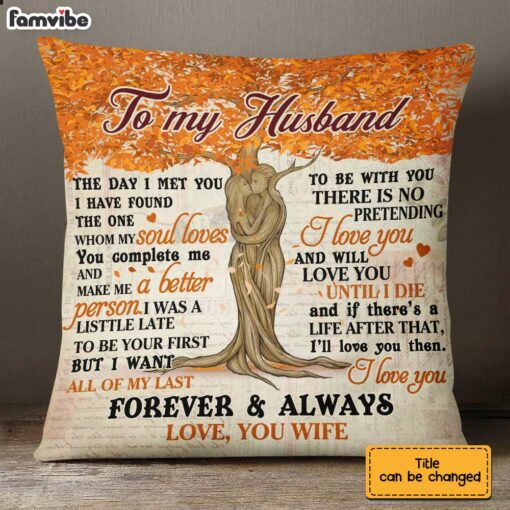 Personalized Couple Husband Wife Pillow