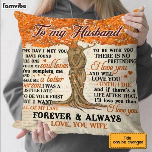 Personalized Couple Husband Wife Pillow