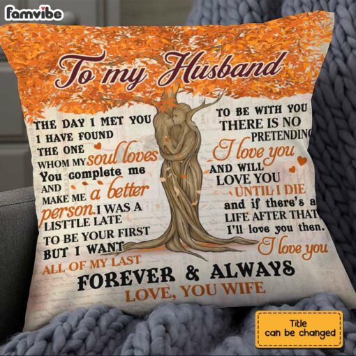 Personalized Couple Husband Wife Pillow