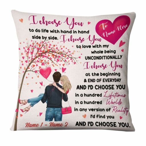 Personalized Couple I Choose You Pillow