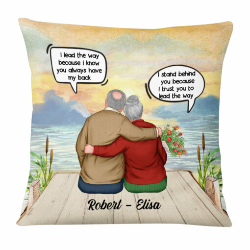 Personalized Couple I Trust You To Lead The Way Pillow