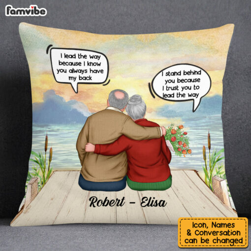 Personalized Couple I Trust You To Lead The Way Pillow