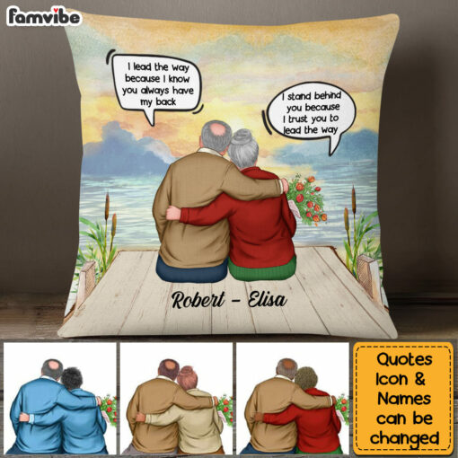 Personalized Couple I Trust You To Lead The Way Pillow