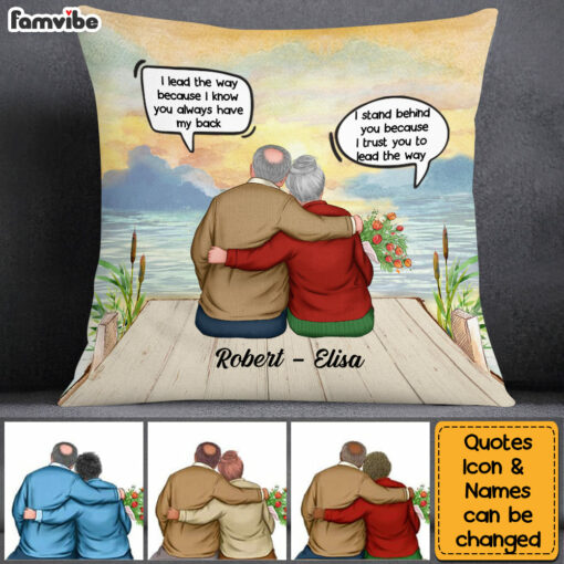 Personalized Couple I Trust You To Lead The Way Pillow