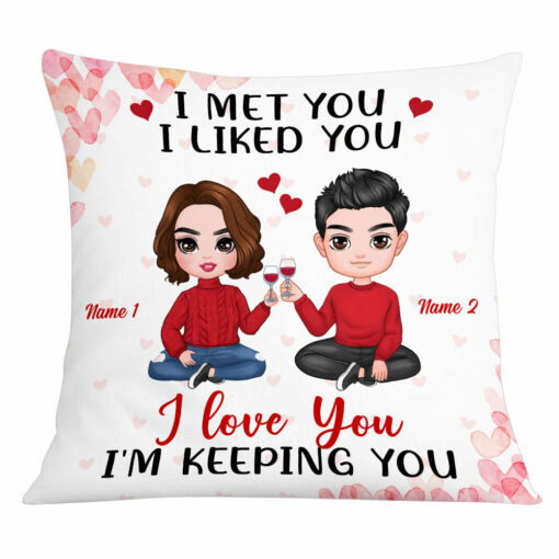 Personalized Couple Icon Pillow