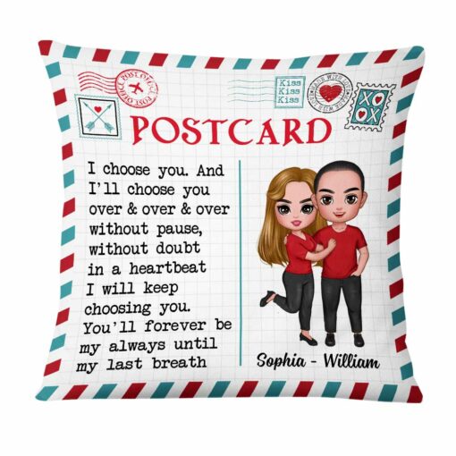 Personalized Couple Love Letter Pillow