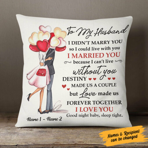 Personalized Couple Love Pillow