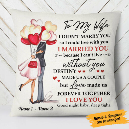 Personalized Couple Love Pillow