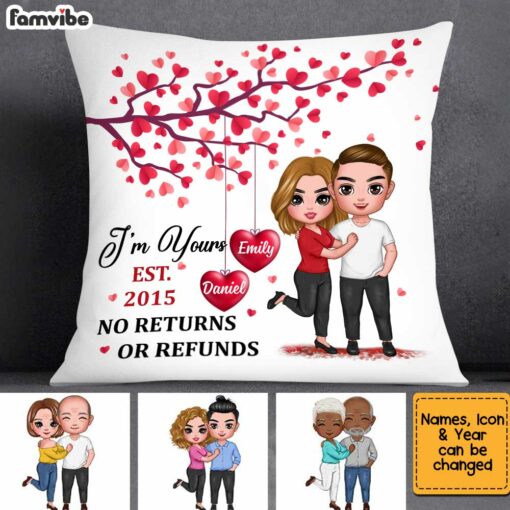 Personalized Couple Love Tree Pillow