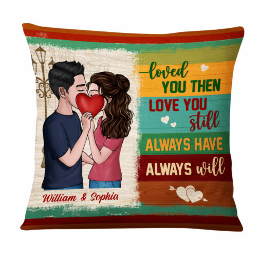 Personalized Couple Love You Still Pillow