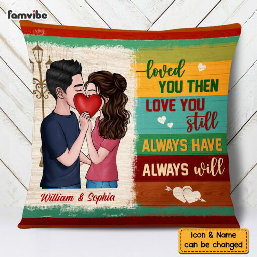 Personalized Couple Love You Still Pillow