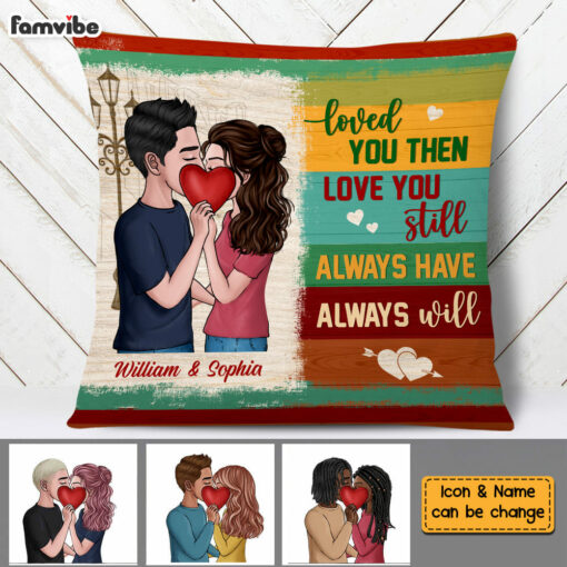 Personalized Couple Love You Still Pillow