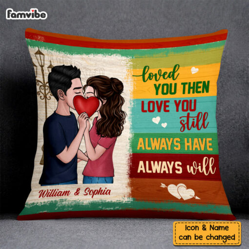 Personalized Couple Love You Still Pillow