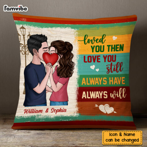 Personalized Couple Love You Still Pillow